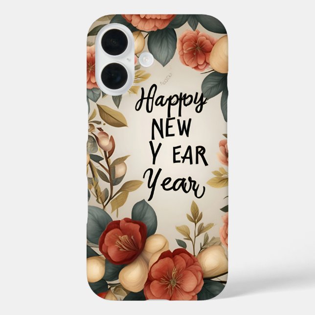 Happy New Year iPhone 16 Design Case-Mate iPhone Case (Back)
