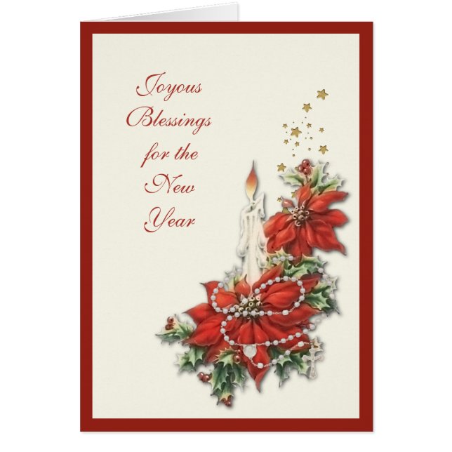 Happy New Year Jesus Religious Rosary Scripture (Front)