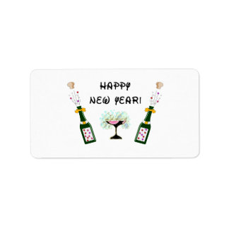 Happy New Year Label