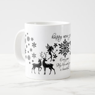 happy new year  large coffee mug