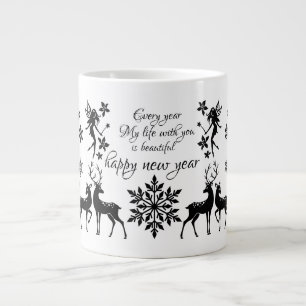 happy new year large coffee mug