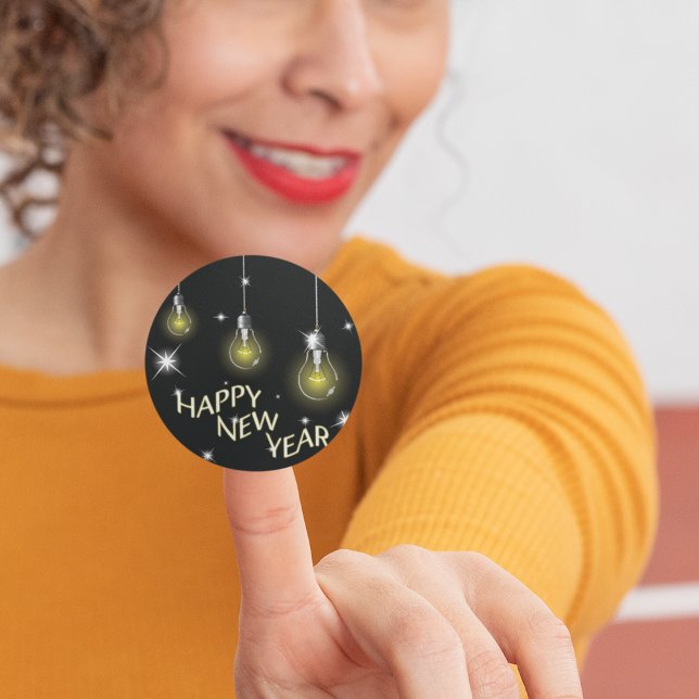 Happy New Year Lightbulbs Stickers (Creator Uploaded)