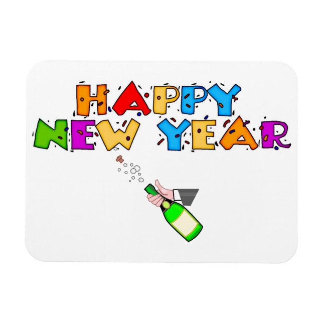 Happy New Year Magnet (Horizontal)