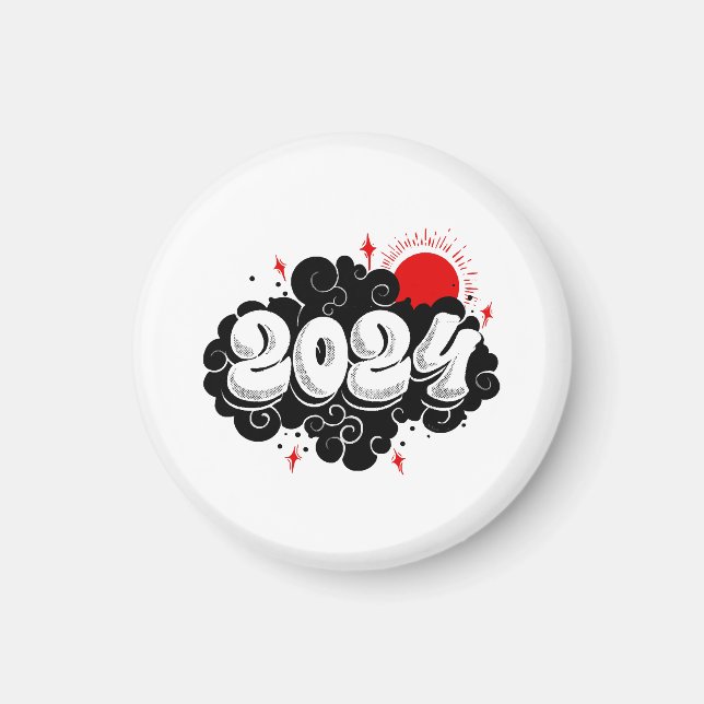 happy new year magnet (Front)