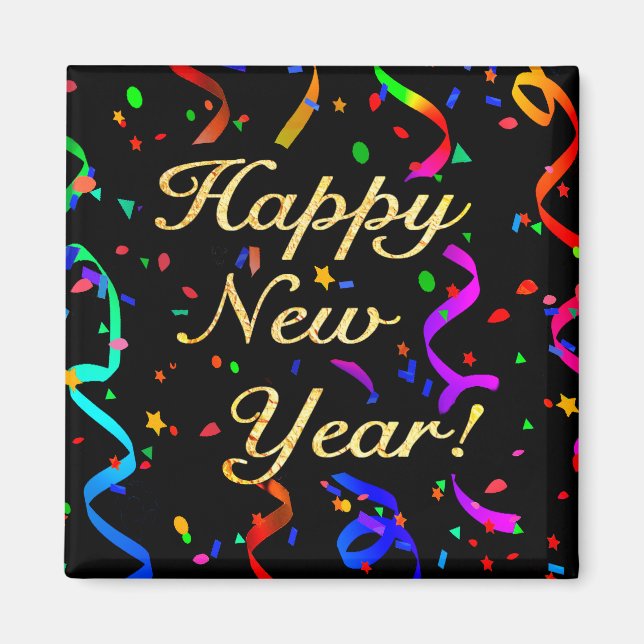 "Happy New Year!" magnet (Front)