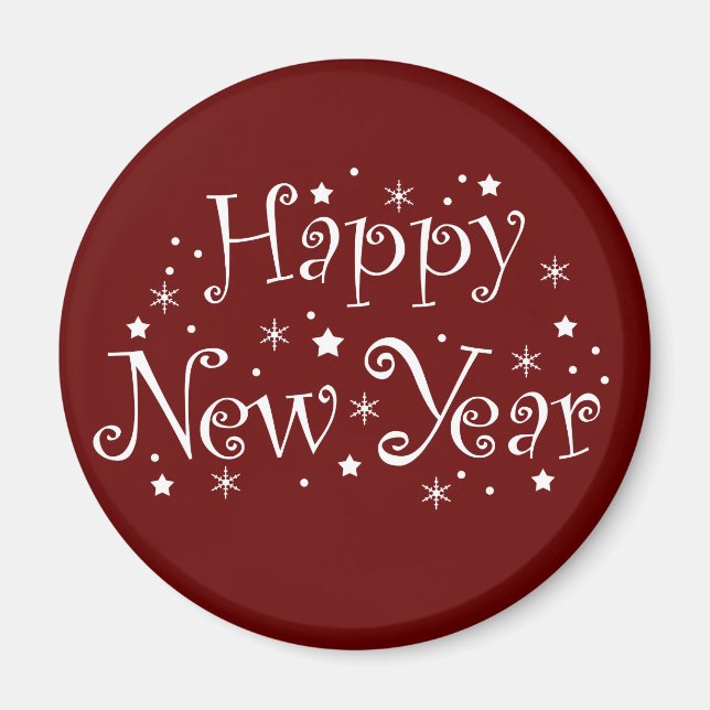 happy new year magnet (Front)