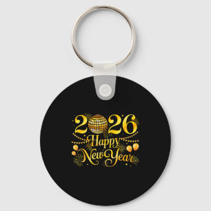 Happy New Year Matching New Year Eve Party Disco B Key Ring