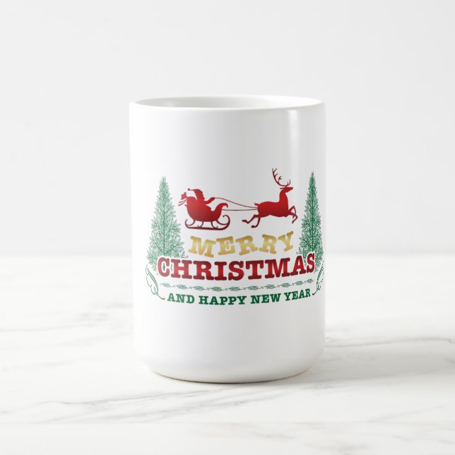 Happy New Year & Merry Christmas   Coffee Mug (Center)