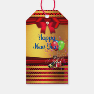 Happy New Year - Merry Christmas Gift Tags