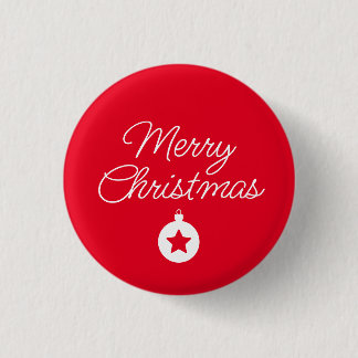 Happy New Year Merry Christmas Holiday Season 3 Cm Round Badge