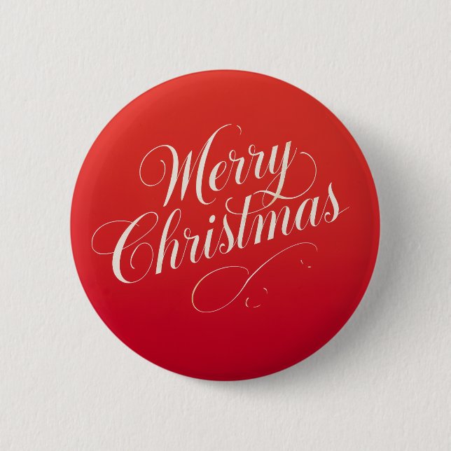 Happy New Year Merry Christmas Holiday Season 6 Cm Round Badge (Front)