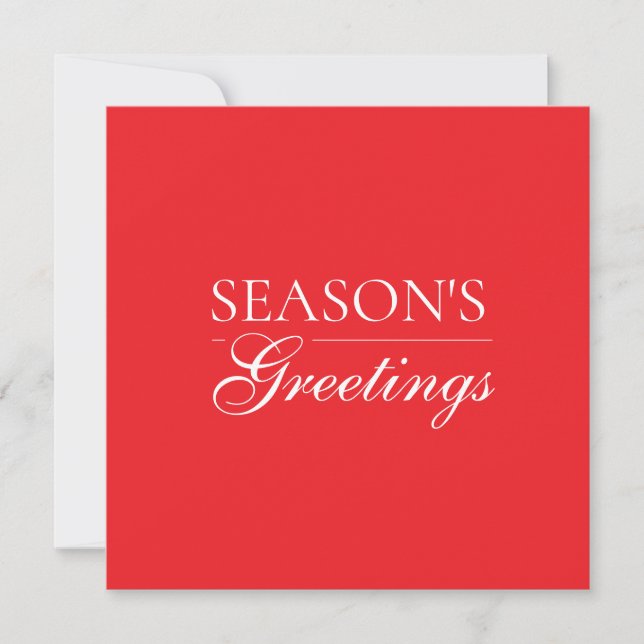 Happy New Year Merry Christmas Holiday Season Card (Front)