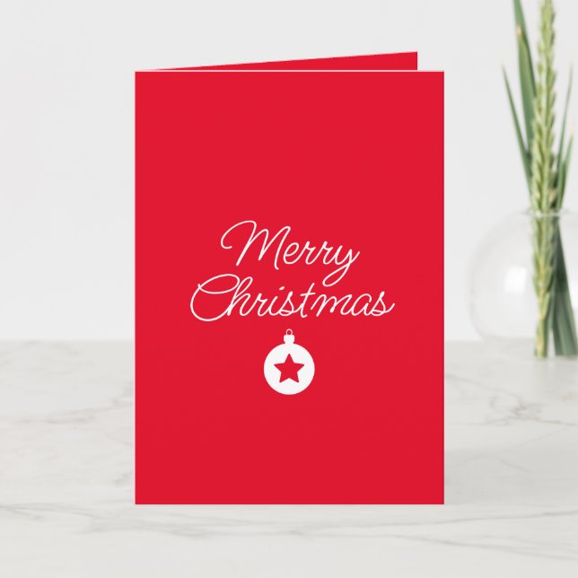 Happy New Year Merry Christmas Holiday Season Card (Front)