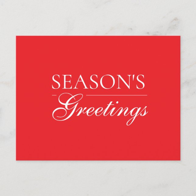 Happy New Year Merry Christmas Holiday Season Card (Front)