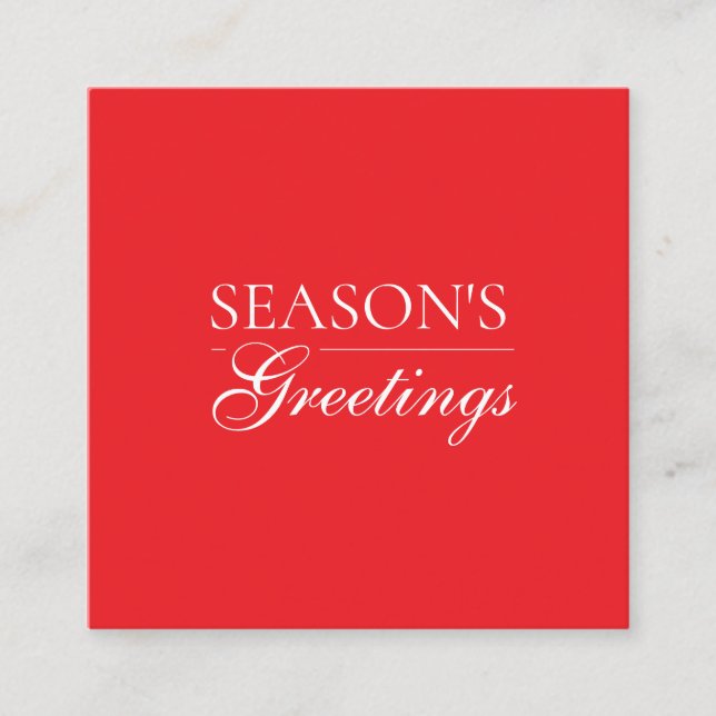 Happy New Year Merry Christmas Holiday Season Card (Front)