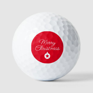 Happy New Year Merry Christmas Holiday Season Golf Balls