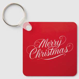 Happy New Year Merry Christmas Holiday Season Key Ring