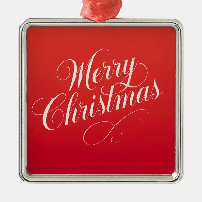 Happy New Year Merry Christmas Holiday Season Metal Tree Decoration (Front)
