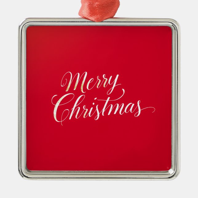 Happy New Year Merry Christmas Holiday Season Metal Tree Decoration (Front)