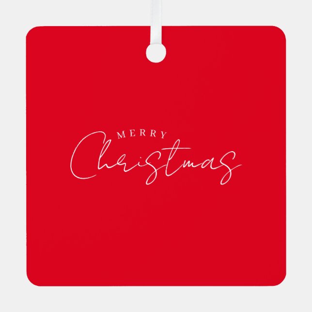 Happy New Year Merry Christmas Holiday Season Metal Tree Decoration (Front)