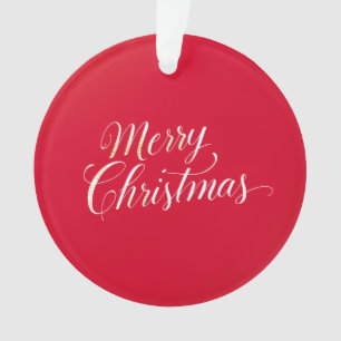 Happy New Year Merry Christmas Holiday Season Ornament