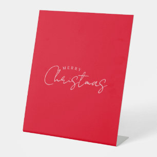 Happy New Year Merry Christmas Holiday Season Pedestal Sign