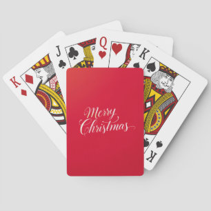 Happy New Year Merry Christmas Holiday Season Playing Cards