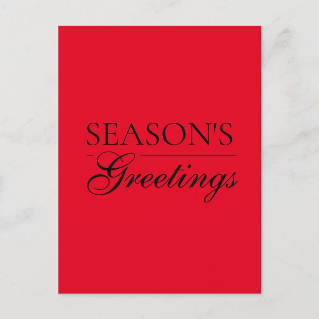 Happy New Year Merry Christmas Holiday Season Postcard (Front)