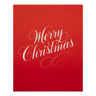 Happy New Year Merry Christmas Holiday Season Poster