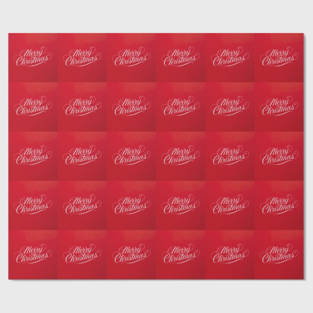 Happy New Year Merry Christmas Holiday Season Wrapping Paper (Flat)