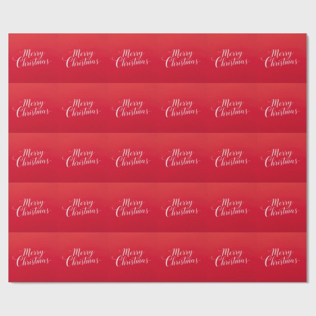 Happy New Year Merry Christmas Holiday Season Wrapping Paper (Flat)