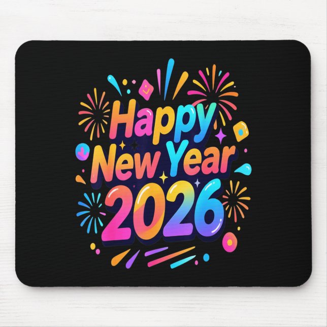 Happy New Year, Merry Christmas  Mouse Mat (Front)