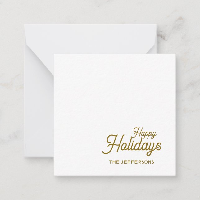 Happy New Year Merry Christmas Seasonal Family Card (Front)