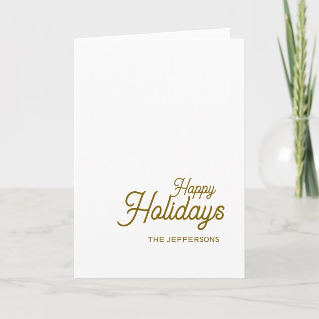 Happy New Year Merry Christmas Seasonal Family Card (Front)