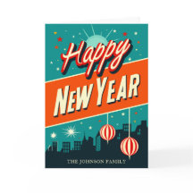 Happy New Year Mid-Century Modern