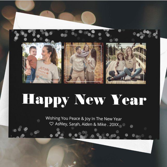 Happy New Year Modern Photo Card (Creator Uploaded)