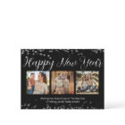Happy New Year Modern Script Photo Card