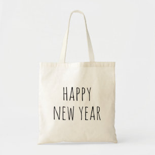 Happy New Year. Modern simple cute typography Tote Bag