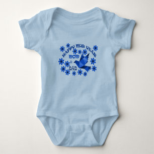 HAPPY NEW YEAR MOM & DAD 2023 , Baby Bodysuit