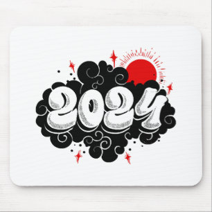 happy new year mouse mat