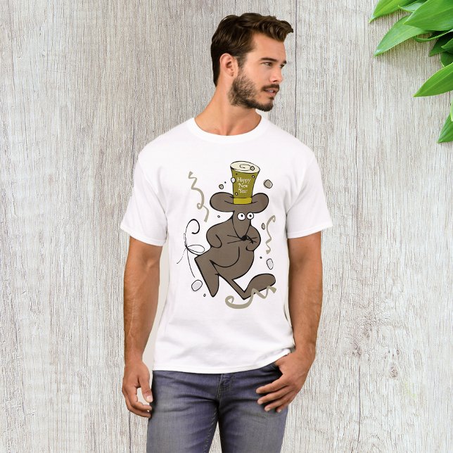 Happy New Year Mouse Mens T-Shirt (Creator Uploaded)