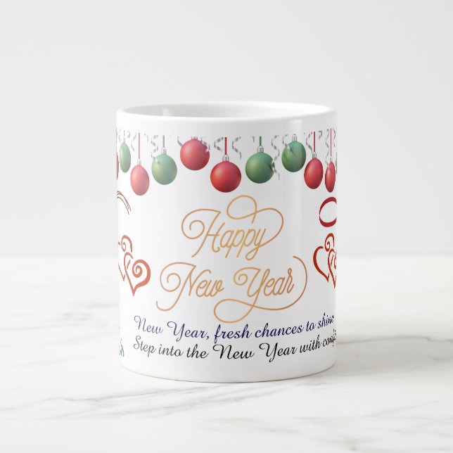 Happy New Year Mug – Premium Celebration design (Front)