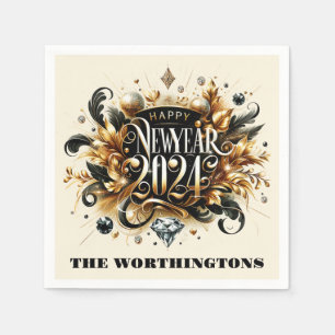 Happy New Year  Napkin