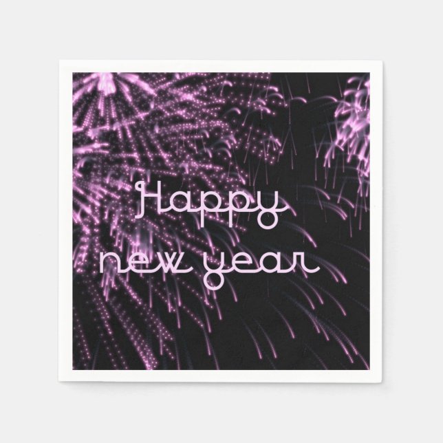 happy new year napkin (Front)