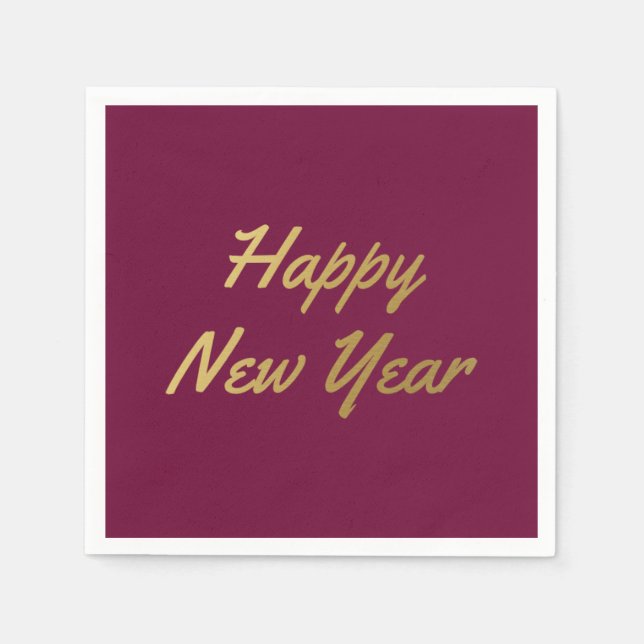 Happy New Year - Napkins (Front)