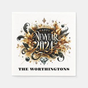 Happy New Year  Napkins