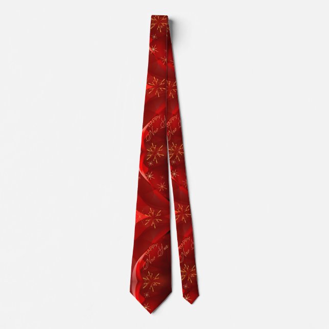 Happy new year neck tie (Front)