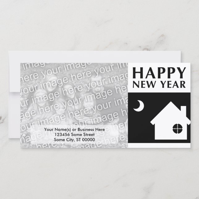 happy new year new address announcement (Front)