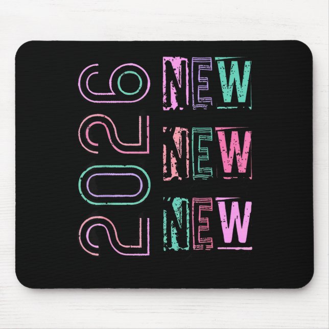 Happy New Year New Grace New Praise 2026 New Year' Mouse Mat (Front)