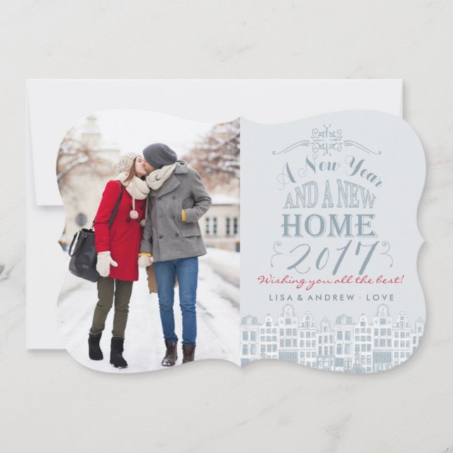 Happy New Year New Home | Holiday Photo Card (Front)